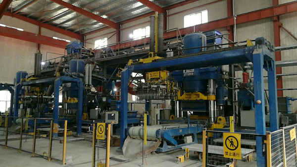 山西某粉煤灰制磚建材生產(chǎn)車間